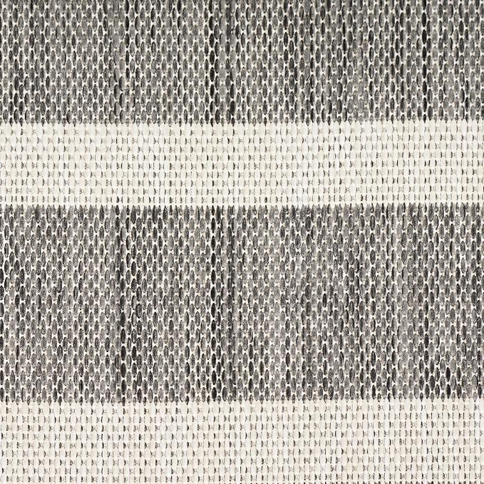 Nourison Home Positano Charcoal Ivory 8' x 10' Area Rug - Easy Clean, Non Shedding, Bed Room, Living Room, Dining Room, Kitchen (8' x 10')