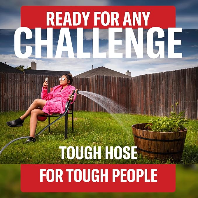 Best 150 ft Metal Garden Hose Set - No-Kink Durable 316 Stainless Steel, 10-Way Zync Spray Nozzle & Hook – Tough Flexible Heavy Duty Water Hoses, 5/8 in, Rust, Weather, LeakProof