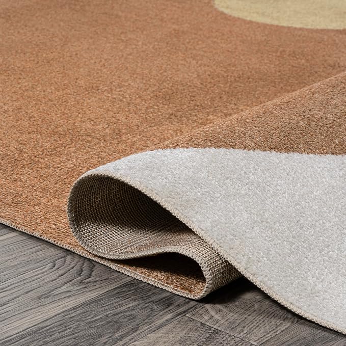 JONATHAN Y Machine Washable Cream/Multi Runner Rug 2X8 ft, Slinger Modern Contemporary Collage for Living Room, Bedroom, Kitchen, Office, Easy-Cleaning, Pet-Friendly, Non-Shedding WSH306A-28