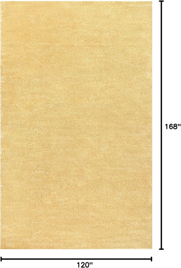JONATHAN Y Haze Solid Low-Pile Mustard Indoor Area Rug 10x14, Coastal,Bohemian,Minimalist,Classic, Easy-Cleaning for Living Room,Bedroom,Kitchen,Pet Friendly,Non-Shedding (SEU100B-14)