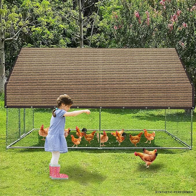 80% Sunblock Shade Cloth Net Resistant - 20x20Ft Garden Shade Mesh for Plant Cover, Greenhouse, Chicken Coop, Kennels, Tomatoes Plants