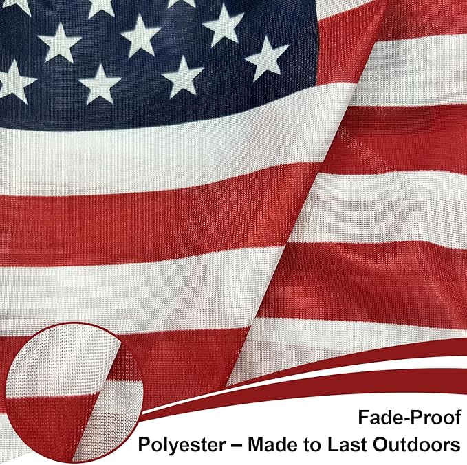 12x18 inch Small American Flag on Stick 12 Pcs for 250th Anniversary, Mini Hand Held US USA Flags with Retractable Stainless Steel Pole for Outside Yard 4th of July Decorations
