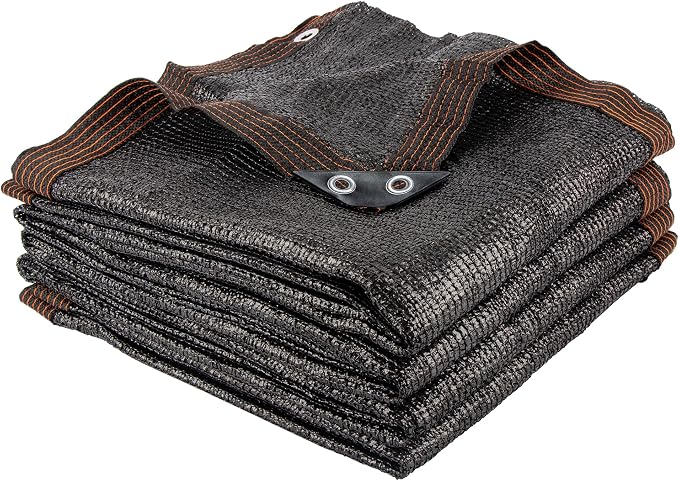 40% 20 X 48 FT Black Shade Cloth, Outdoor Woven Sun Shade with Grommets, Durable Breathable Netting Shading Antifreezing for Patio, Garden, DIY Home, Plants Cover, Greenhouse, Dog Kennel