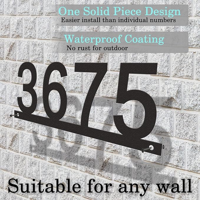 Personalized Metal Name sign, Custom House Number Sign, Address Numbers for House, Metal Address Name Sign, Address Plaques for House Number, Housewarming Gift,Address Plaques for House Numbers