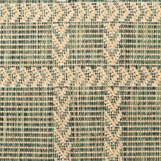 Nourison Home Horizon Indoor/Outdoor Green 2'2" x 8' Area Rug - Easy Clean, Non Shedding, Bed Room, Living Room, Dining Room, Kitchen (8' Runner)