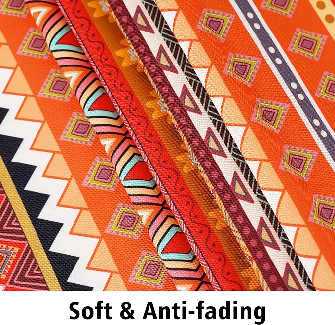Outdoor Tablecloth with Umbrella Hole and Zipper, Rectangle Patio Table Covers for Spring/Summer, Machine Washable Outdoor Picnic Table Cloth (Boho Kilim, 60" × 102" Rectangular)