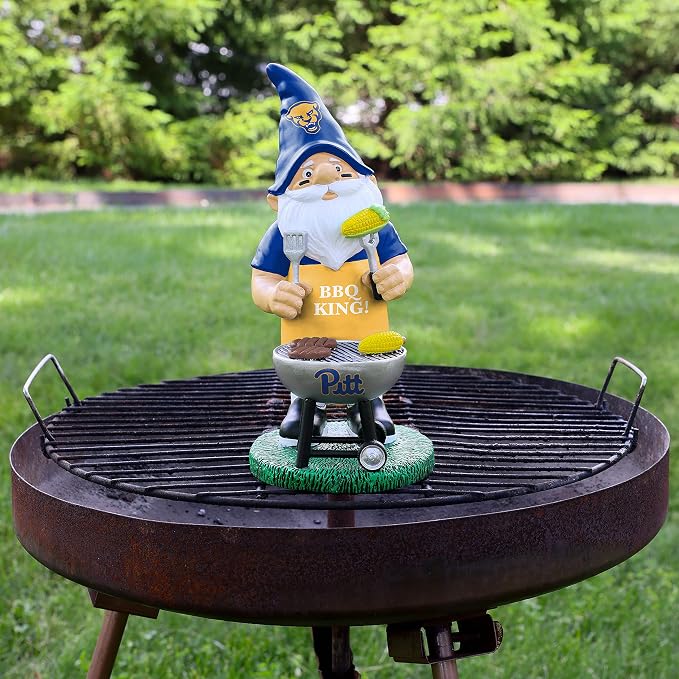 FOCO NCAA Unisex-Adult NCAA College Team Logo Grill Garden Statue Outdoor Gnome 10"