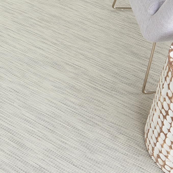 Nourison Home Positano Light Grey 9' x 12' Area Rug - Easy Clean, Non Shedding, Bed Room, Living Room, Dining Room, Kitchen (9' x 12')