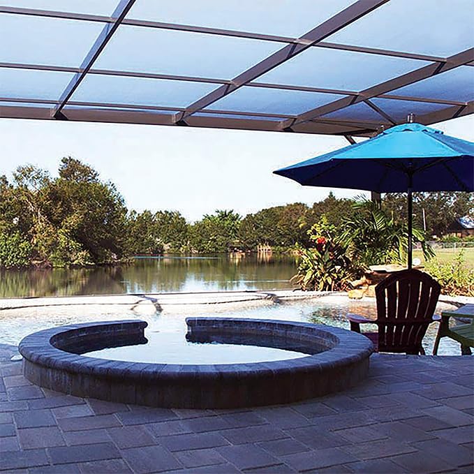 Saint-Gobain ADFORS Pool & Patio Premium P4 Screen, 84 inches x 100 feet - Charcoal