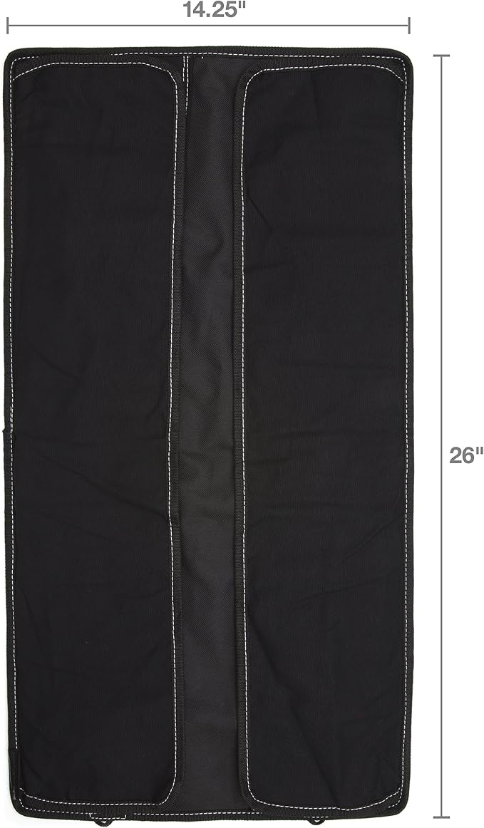 Dickies Large Wrench/Screwdriver Organizer Roll for Mechanics, 23 Tool Pockets, Durable Canvas Construction, 26 in. x 14.25 in. Unrolled, Black