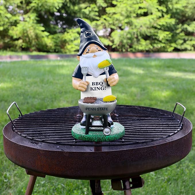 FOCO NCAA Unisex-Adult NCAA College Team Logo Grill Garden Statue Outdoor Gnome 10"