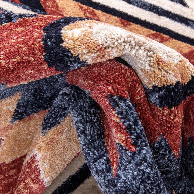 Well Woven Tulsa Lea Cream Traditional Southwestern Tribal 5x7 (5'3" x 7'3") Area Rug