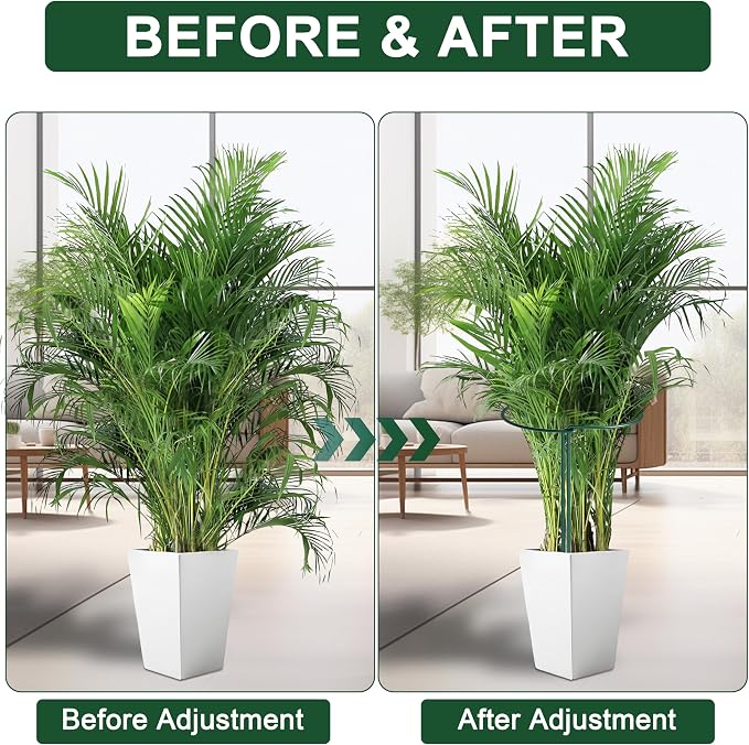 6 Pack Peony Cages and Supports, 14" (W) x 32"(H) Plant Support, Rust-Proof Metal Plant Support Stakes for Outdoor&Indoor Plants