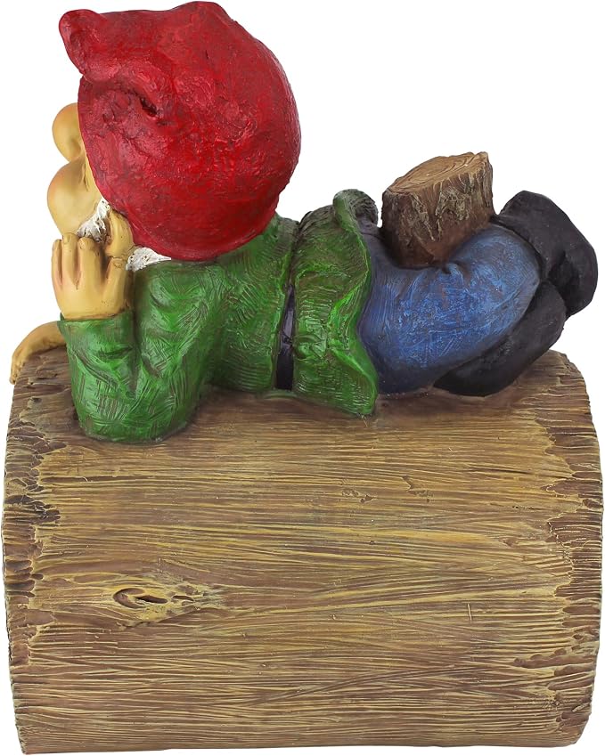 Design Toscano Stormy the Gnome Gutter Guardian Downspout Statue