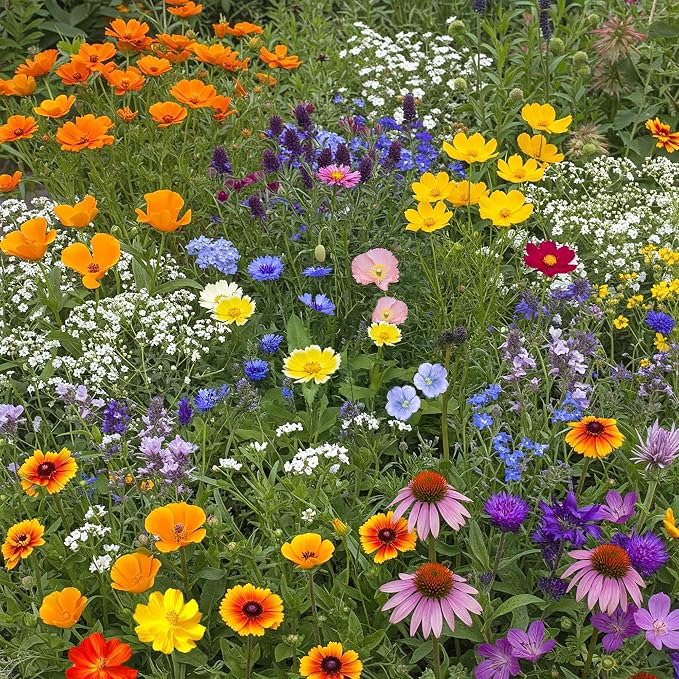 Ferry Morse Wildflower Seeds Mix - Non-GMO, Perennial & Annual, Dry Climate, Wild Flower Mix - 1 lb