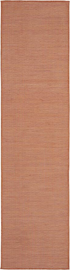 Nourison Home Positano Terracotta 2'2" x 8' Area Rug - Easy Clean, Non Shedding, Bed Room, Living Room, Dining Room, Kitchen (8' Runner)