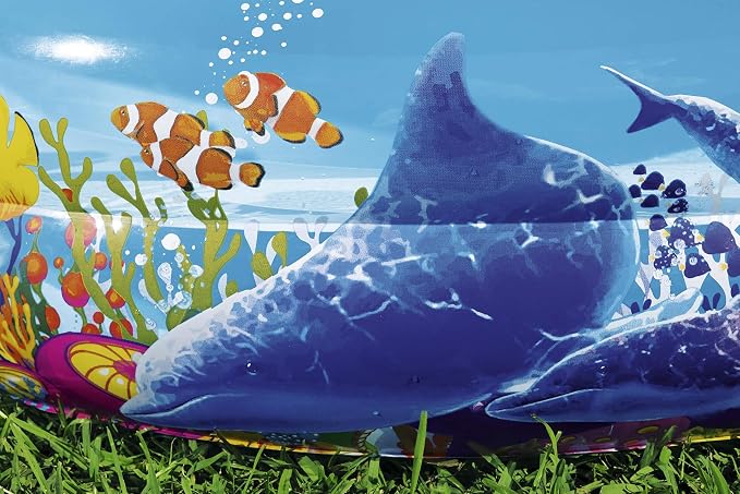 BESTWAY Family Pool Sea Ground, 262 x 157 x 46 cm, Mehrfarbig
