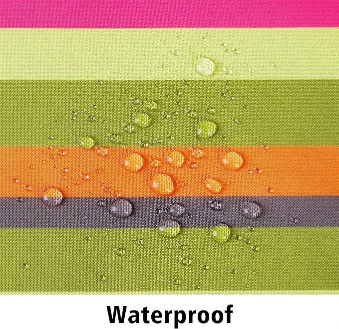 Outdoor Tablecloth with Umbrella Hole and Zipper, Oval Patio Table Covers for Spring/Summer, Machine Washable Outdoor Picnic Table Cloth (01stripes, 60" × 84" Oval)