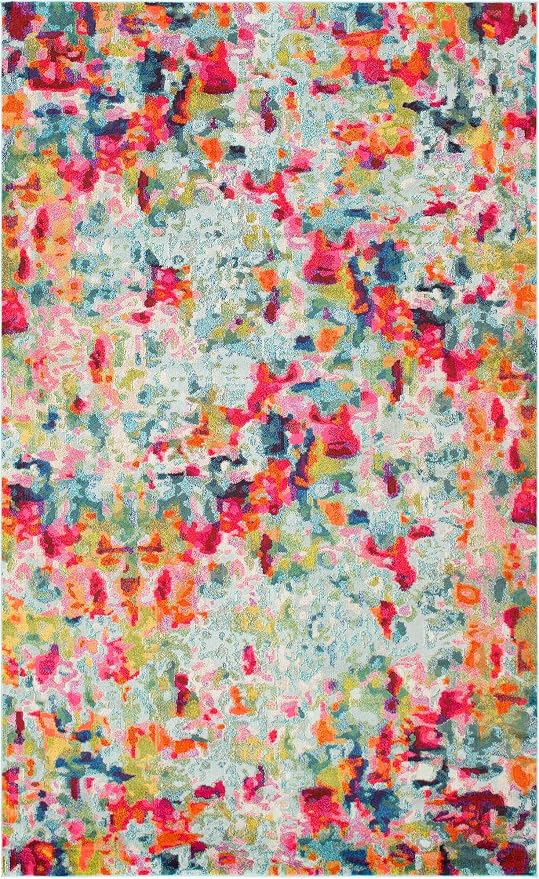 Unique Loom Chromatic Collection Area Rug - Champagne (10' 6" x 16' 5" Rectangle, Multi/ Blue)