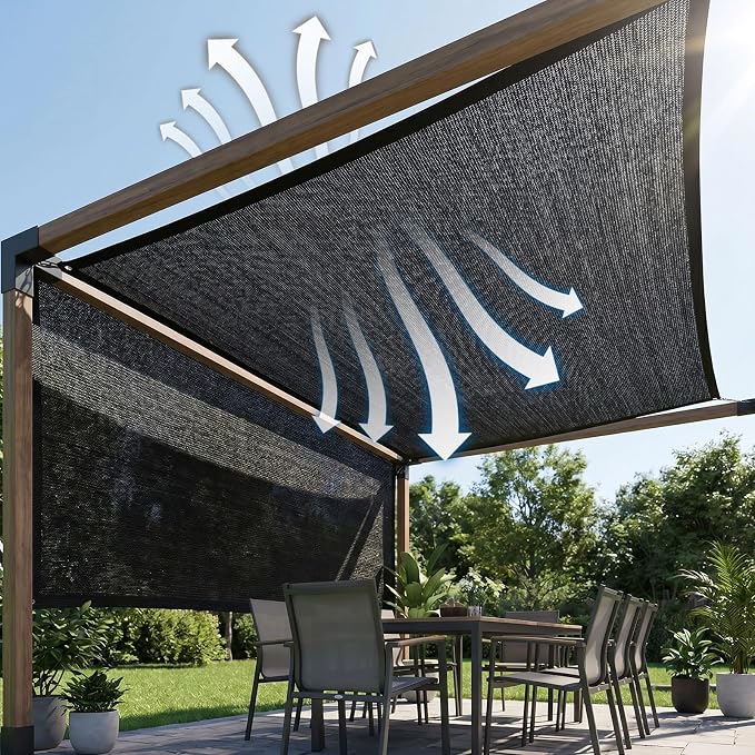 40% Shade Cloth for Garden,4×10FT HDPE Sunblock Shade Mesh Tarp with Grommets, Sun Shade Netting for Plants Greenhouse Garden Patio Pergola Chicken Coop