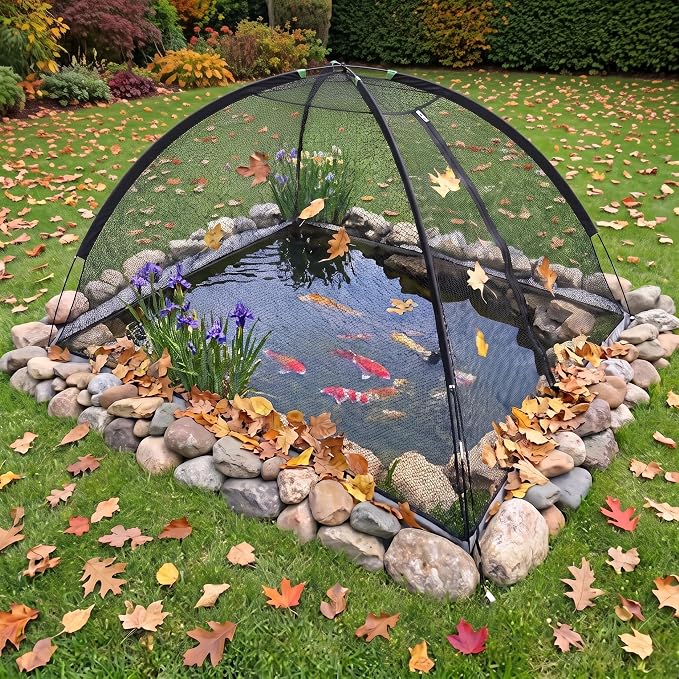 PGL Pond Cover Net Garden Dome Netting - Outdoor Protecting Tent for Fish Koi 5×7FT