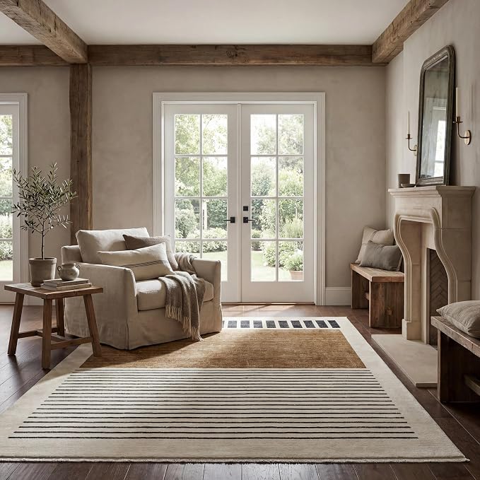 NULOOM Keeva Beige Fringed Performance 3' 3" x 5', Keeva Beige Soft and Cozy, High Traffic, Easy Clean, Durable Area Rug for Bedroom, Living Room, Dining, Den, Foyer, Entryway | nuLOOM Keeva Beige Fringed Performance Area Rug, 3'3" x 5'
