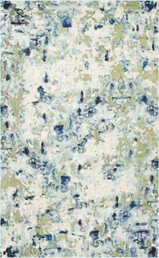 Unique Loom Chromatic Collection Area Rug - Champagne (10' 6" x 16' 5" Rectangle, Light Blue/ Blue)
