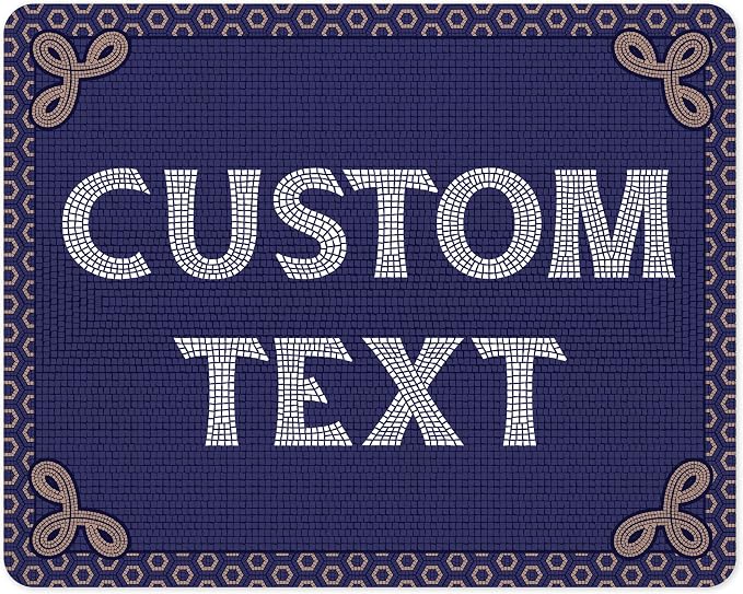 Custom Sign, Custom Street Sign, 11 Font Colors, 13 Font Styles, 4 Hole Options, 22 Sizes, 24x30 Inches, Rust Free DiBound, Fade Resistant, Made in USA by My Sign Center (Fauxsaic 1)