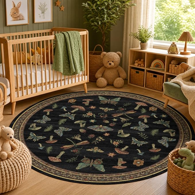 ROYHOME Mushroom Rug