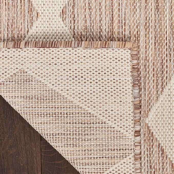 Nourison Home Positano Beige 9' x 12' Area Rug - Easy Clean, Non Shedding, Bed Room, Living Room, Dining Room, Kitchen (9' x 12')