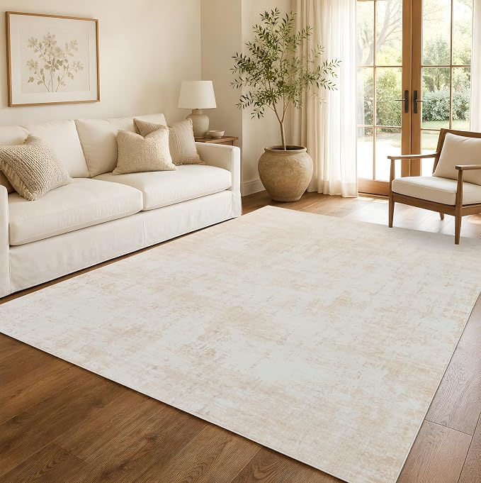 6x9 Area Rugs Washable Modern Abstract Living Room Bedroom Rug | Non Slip Soft Carpets Indoor Floor Stain Resistant Carpet for Bedroom Dining Room Farmhouse Nursery Home Office