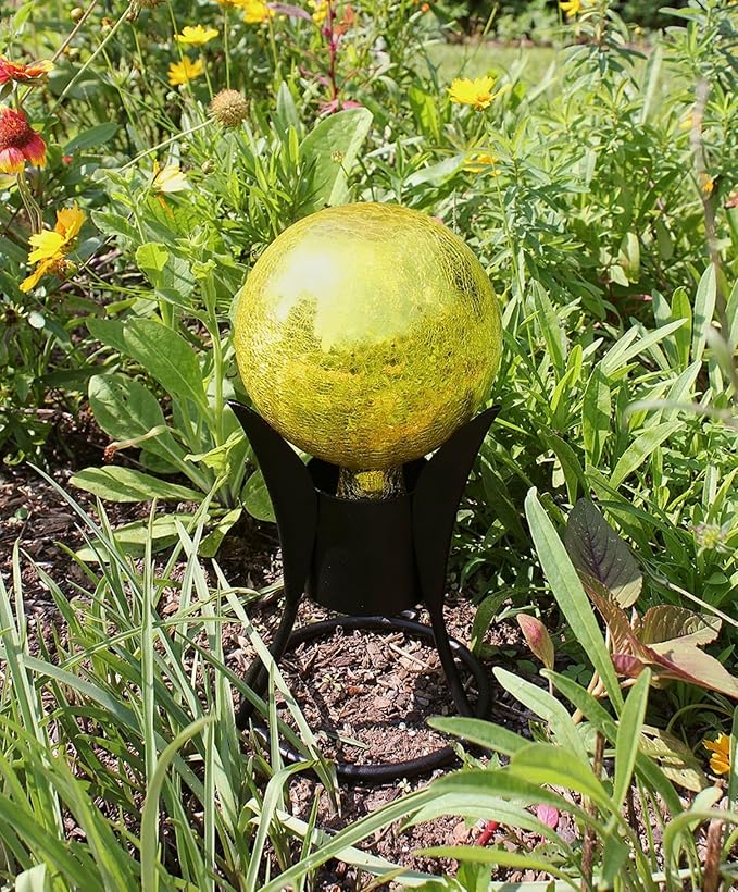 Achla Designs 6" Gazing Globe, Lemon Drop