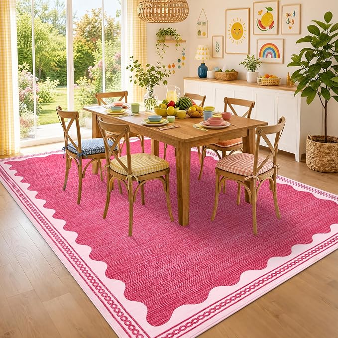 GarveeHome Scalloped Rug