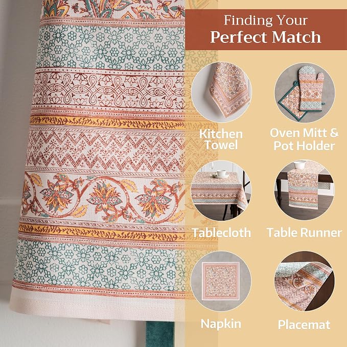 Maison d' Hermine Aprons for women with Pocket 100% Cotton (27.50"x31.50") | Adjustable Neck Strap & long ties Apron Men Chef Wedding Cooking Gardening Server Maid