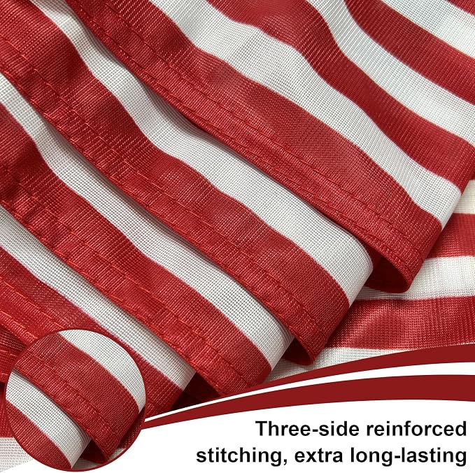 8x12 inch Small American Flag on Stick 6 Pcs for 250th Anniversary, Mini Hand Held US USA Flags with Stainless Steel Pole for Outside Yard 4th of July Decorations