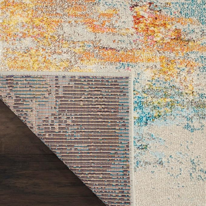 Nourison Home Celestial Sealife 7'10" x 10'6" Area Rug - Easy Clean, Non Shedding, Bed Room, Living Room, Dining Room, Kitchen (8' x 11')