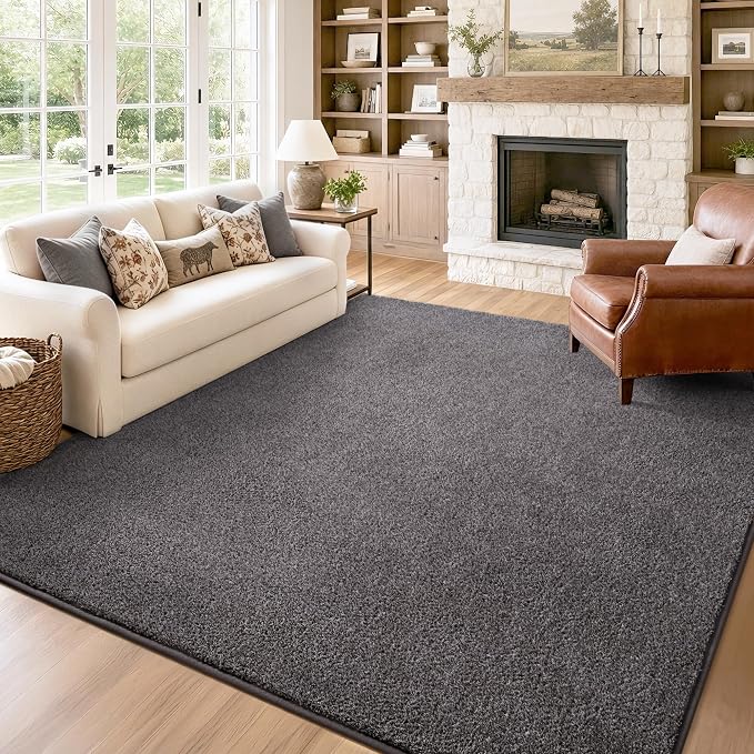 Keeko 5x5 Square Area Rugs for Living Room Bedroom,Soft Washable Carpet | Modern Indoor Memory Foam Entryway Rug Low Pile Minimalist Non Slip Rug for Kids Nursery Dorm Room Home Decor