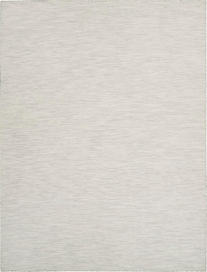 Nourison Home Positano Light Grey 9' x 12' Area Rug - Easy Clean, Non Shedding, Bed Room, Living Room, Dining Room, Kitchen (9' x 12')