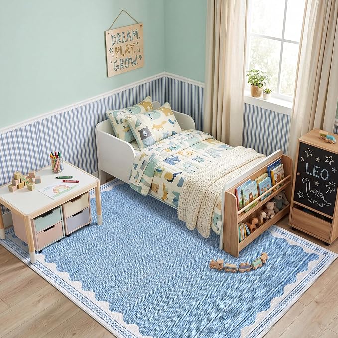 GarveeHome Scalloped Rug