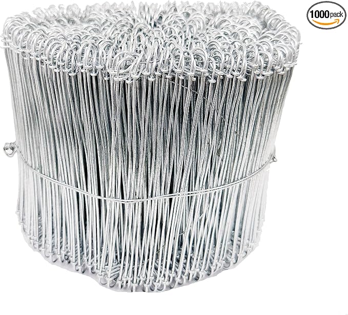Zeluga 23-268 6in. 16 Gauge 1000 Pc. Stainless Steel Double Loop Reinforcement Cable Rebar Wire Ties