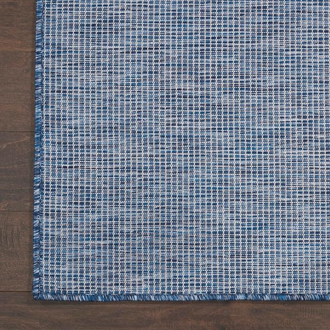 Nourison Home Positano Navy Blue 8' x 10' Area Rug - Easy Clean, Non Shedding, Bed Room, Living Room, Dining Room, Kitchen (8' x 10')