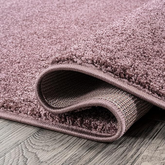 JONATHAN Y Haze Solid Low-Pile Light Purple Indoor Area Rug 12x15, Coastal,Bohemian,Minimalist,Classic, Easy-Cleaning for Living Room,Bedroom,Kitchen,Pet Friendly,Non-Shedding (SEU100R-15)