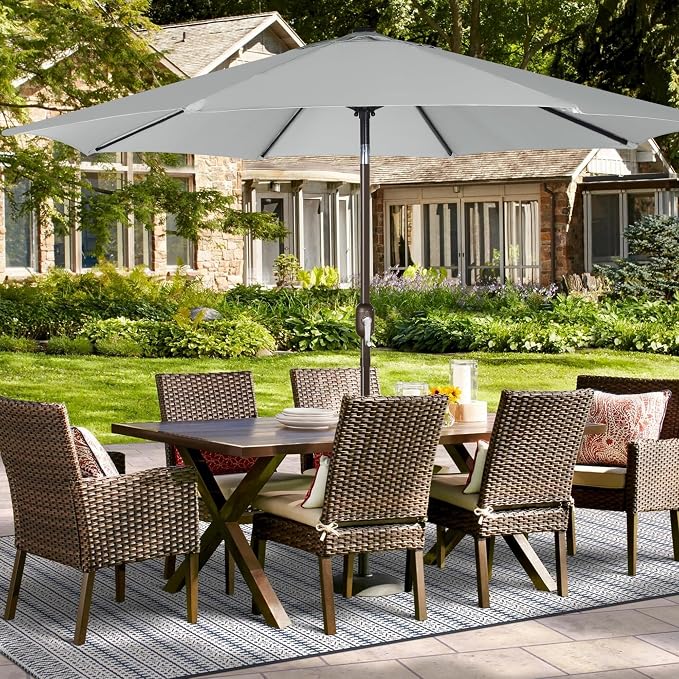 Blissun 9ft Patio Umbrella Replacement Canopy, Market Umbrella Top, Outdoor Table Umbrella Canopy for 8 Ribs, Canopy Only