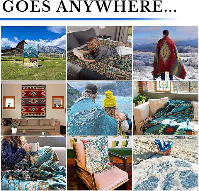 Pure Country Weavers Farm Garden with Sunflowers XL Blanket by Gustav Klimt - Fine Art Gift Tapestry Throw Woven from Cotton - Made in the USA (82x62)