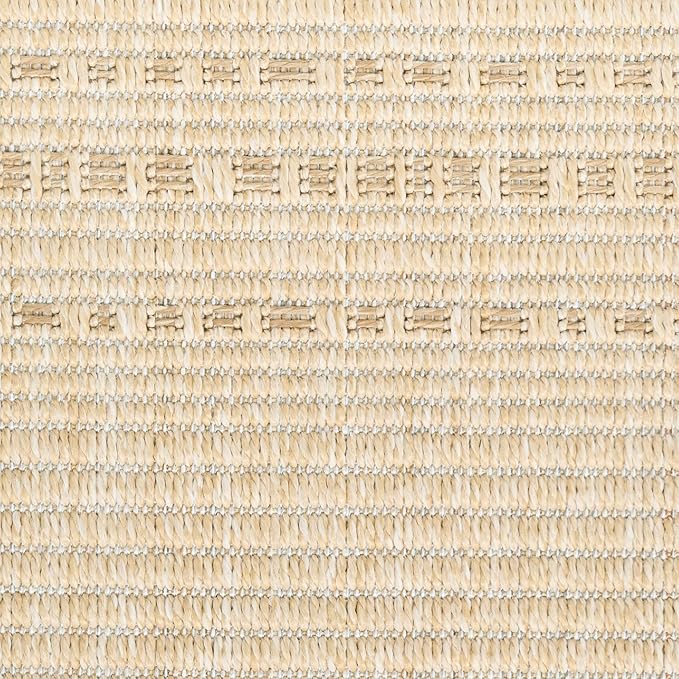 Nourison Home Tulum Cream 8' x 10' Area Rug - Easy Clean, Non Shedding, Bed Room, Living Room, Dining Room, Kitchen (8' x 10')