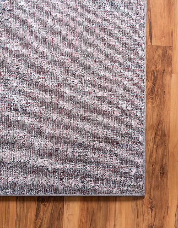 Unique Loom Trellis Frieze Collection Area Rug - Geometric (6' x 9', Blue Multi/ Ivory)