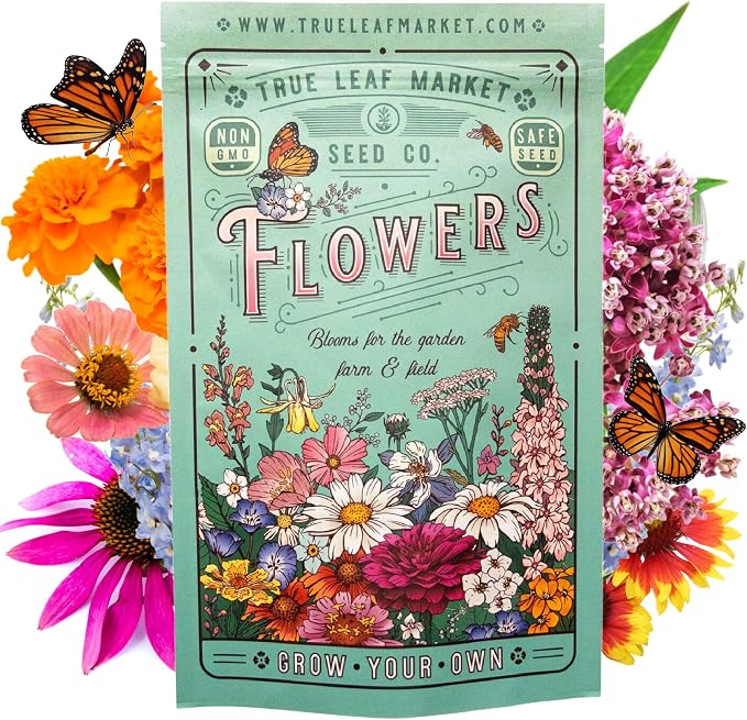 Mountain Valley Seed Co Wildflower Seeds - Meadow Wildflower Seed Mix 5 Lb | Annual & Perennial Wild flowers Seeds for Planting, Wildflower & Grass Garden Mixture,