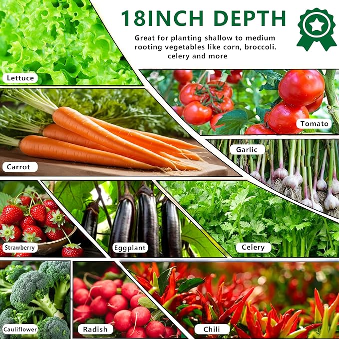 DIIYIV 12x4x1.5FT Galvanized Raised Garden Bed,Vegetable Boxes-Rectangle Metal Flower Box,Large Planter Raised Beds Outdoor Garden for Planting,Fruit,Herb-Black