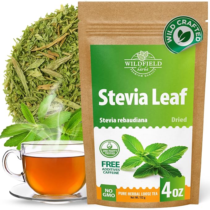 4 oz. Dried Stevia Leaves Herbal Tea (Stevia Rebaudiana) - 113g Leaf Leaves Herb Tea Estevia