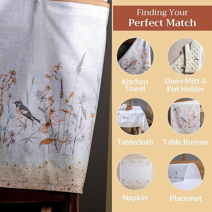 Maison d' Hermine Aprons for women with Pocket 100% Cotton (27.50"x31.50") | Adjustable Neck Strap & long ties Apron Men Chef Wedding Cooking Gardening Server Maid